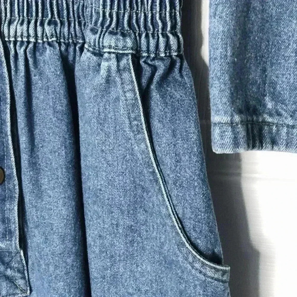 Dreams Vintage 80's Denim Jumpsuit Romper High Rise sz Medium - Picture 4 of 7
